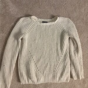 Poof! Cream Knit Sweater